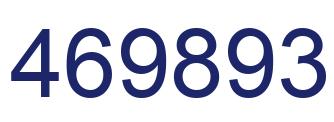 Number 469893 blue image