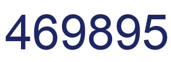 Number 469895 blue image