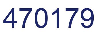 Number 470179 blue image