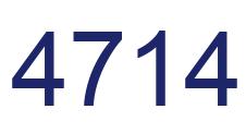 Number 4714 blue image