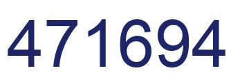 Number 471694 blue image