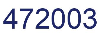 Number 472003 blue image