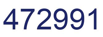 Number 472991 blue image