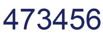 Número 473456 imagen azul