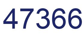 Número 47366 imagen azul