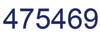 Number 475469 blue image