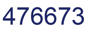 Number 476673 blue image