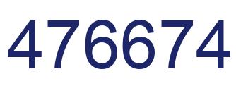 Number 476674 blue image