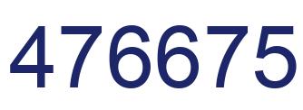 Number 476675 blue image