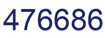 Número 476686 imagen azul