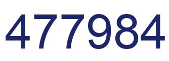 Número 477984 imagen azul