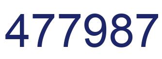 Número 477987 imagen azul