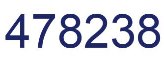 Number 478238 blue image