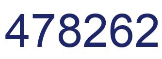 Number 478262 blue image