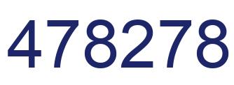 Number 478278 blue image