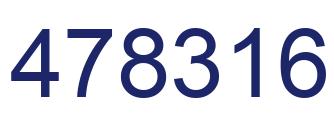 Number 478316 blue image