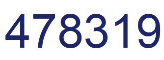 Number 478319 blue image