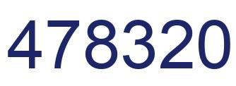 Number 478320 blue image