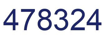 Number 478324 blue image