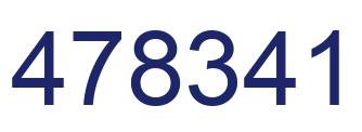Número 478341 imagen azul