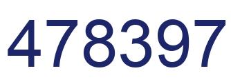 Number 478397 blue image