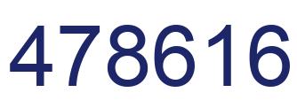 Number 478616 blue image