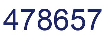 Number 478657 blue image