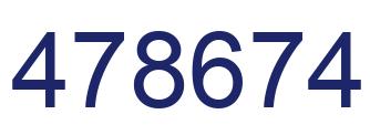 Number 478674 blue image