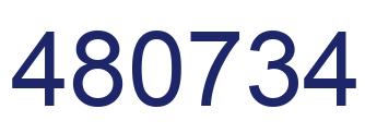 Number 480734 blue image