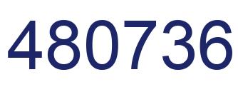 Number 480736 blue image