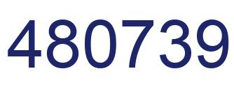Number 480739 blue image