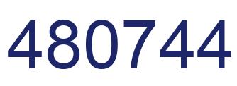 Number 480744 blue image
