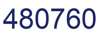 Number 480760 blue image