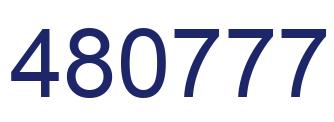 Número 480777 imagen azul