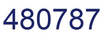 Number 480787 blue image