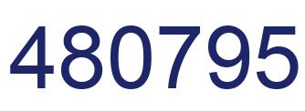 Número 480795 imagen azul