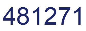 Number 481271 blue image
