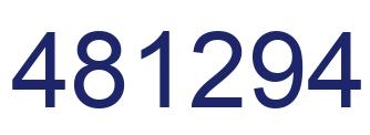 Number 481294 blue image
