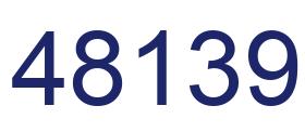 Number 48139 blue image