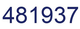 Número 481937 imagen azul