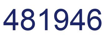Number 481946 blue image
