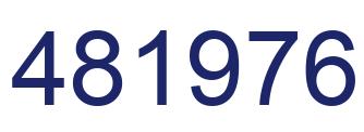 Number 481976 blue image