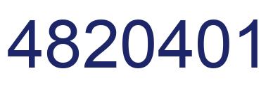 Number 4820401 blue image