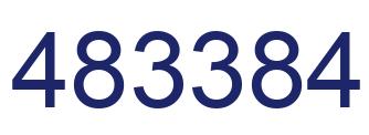 Number 483384 blue image