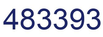 Number 483393 blue image
