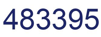 Number 483395 blue image