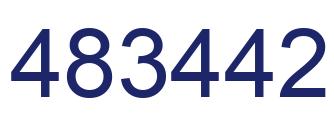 Number 483442 blue image