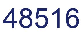 Número 48516 imagen azul