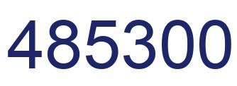 Number 485300 blue image