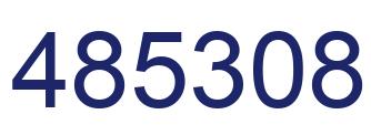Number 485308 blue image